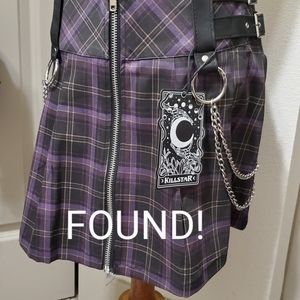 FOUND ISO Nancy Pleated Mini Skirt Killstar